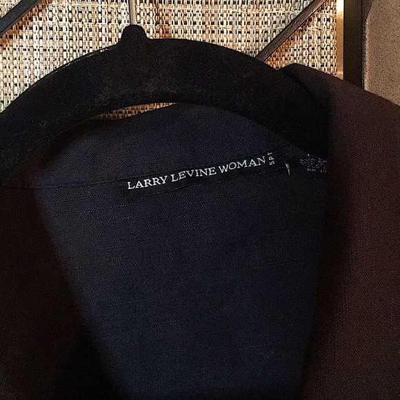 LARRY LEVINE WOMAN SIZE 16 W LINEN PANTS SET - Picture 3 of 14